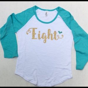 Girls eighth birthday shirt